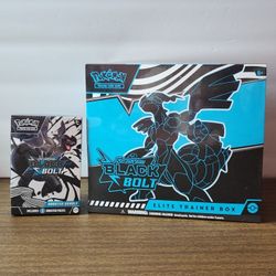 Pokemon Cards Scarlet and Violet Black Bolt ETB and Black Bolt Booster Bundle(6 Packs)