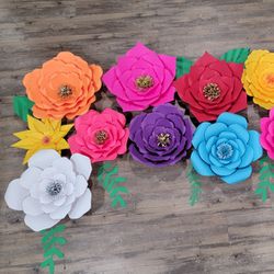 Colorful Paper Flowers 
