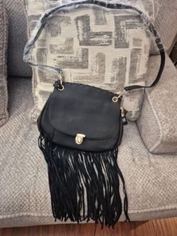 Ruby collection crossbody fringe hobo purse (New, with tags)