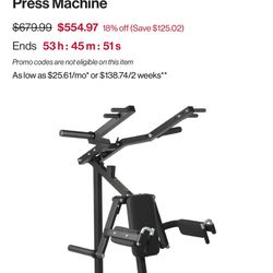Plate-Loaded Deltoid And Shoulder Press Machine  