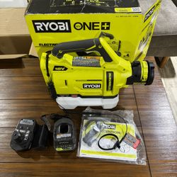 Ryobi P2890 Cordless 1/2 Gallon Electrostatic Sprayer W/ Battery+ Charge TX0503b