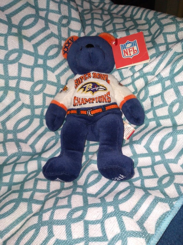 Super Bowl 35 Champions Balto. Ravens Plush Bear