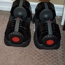 Adjustable Dumbbells 5-50 Pounds 