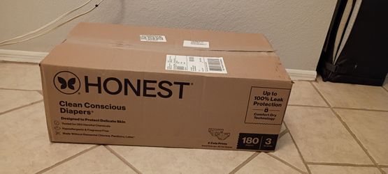 Honest Diapers, Size 3, 180 Count