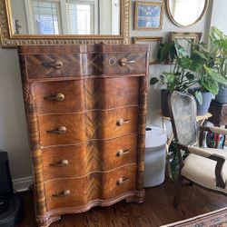 Tall Antique Dresser Furniture 1930s