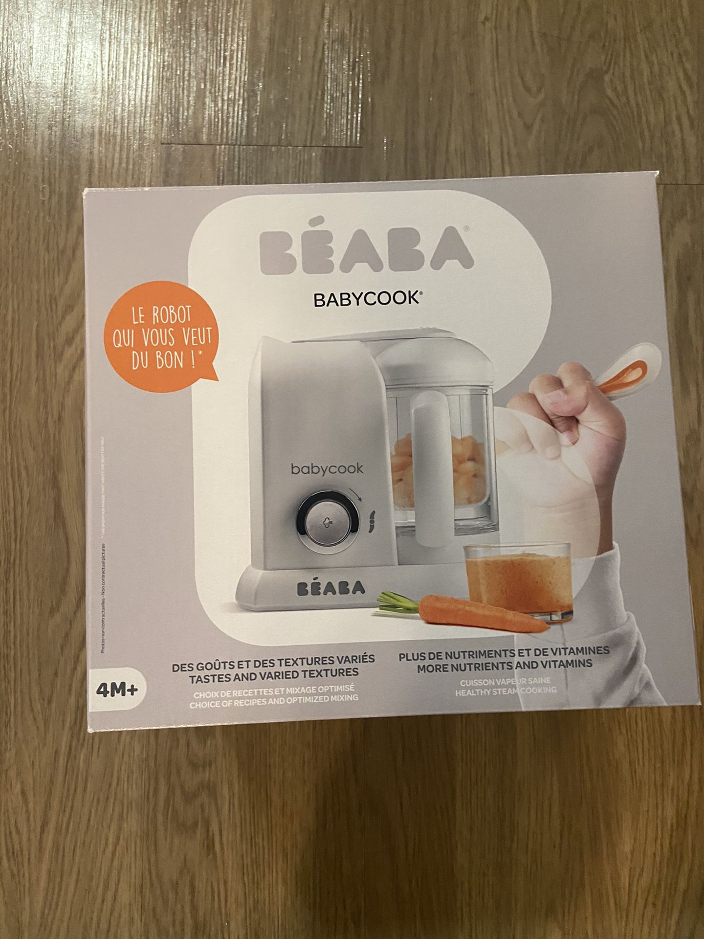 BEABA Babycook 4 in 1 Steam Cooker & Blender and Dishwasher Safe, 4.5 Cups, White