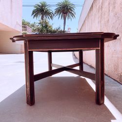 1900’s Black Coffee Table Much Nice In Person Beautiful! 