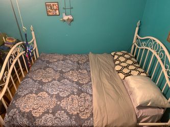 Queen sized bed with frame