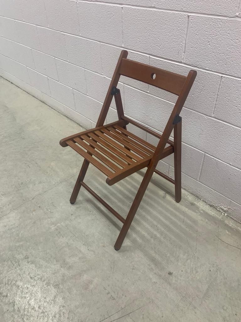 Folding Chairs- ikea Terje Model/ Classic Brown, Set Of 4