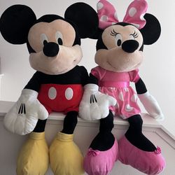 Giant Minnie & Mickey Plush