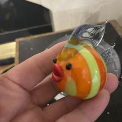 Borrowski Glass Angelfish Small Figurine 2.5”