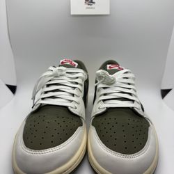 Size 10 - Travis Scott x Air Jordan 1 Retro OG SP Low Reverse Olive / Medium...