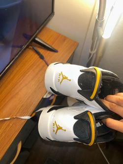 Air Jordan Sneakers White Black Yellow