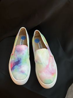 Tye-Dye Slip Toshe Shoes Size 7.5 by Steve Madden Women’s Multi-Colon