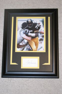 Signed and Framed Pittsburgh Steelers  “Mean” Joe Green piece