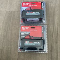 Milwaukee Battery S.   6.0  High Output. (2).   