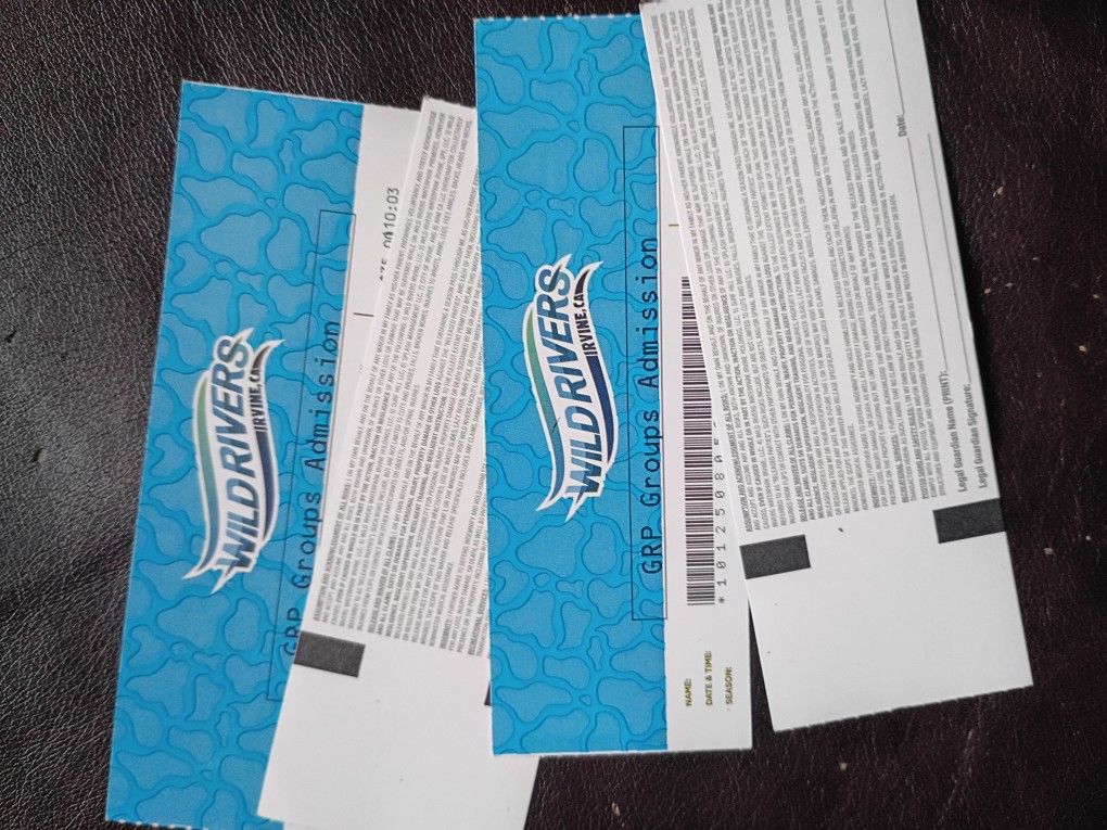 Wild Rivers 4 tix..