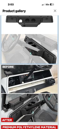 Brand new heavy duty Dash Board Cover for 1(contact info removed) Club Car DS Golf Cart