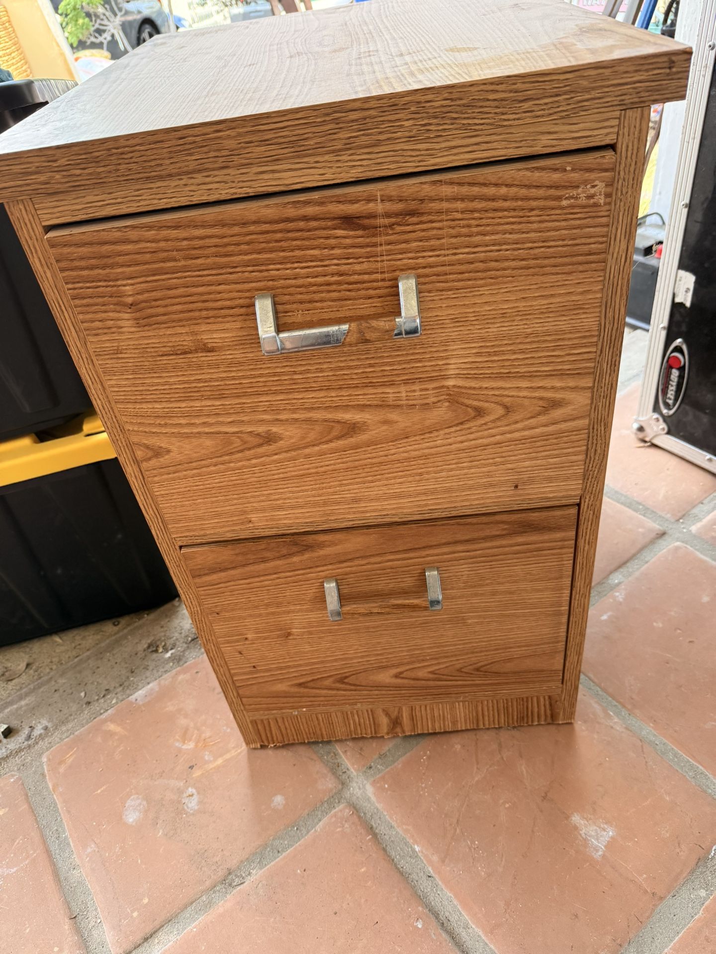 Wood File Cabinet