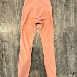 Lululemon Align High-Rise Leggings Size 0, Coral Peach (Worn Once)