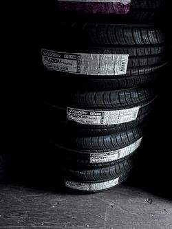 SET OF FOUR NEW TIRES 235/60/16 FUZION INCLUDING MOUNT AND BALANCE ASK ME FOR SIZES AND BRANDS