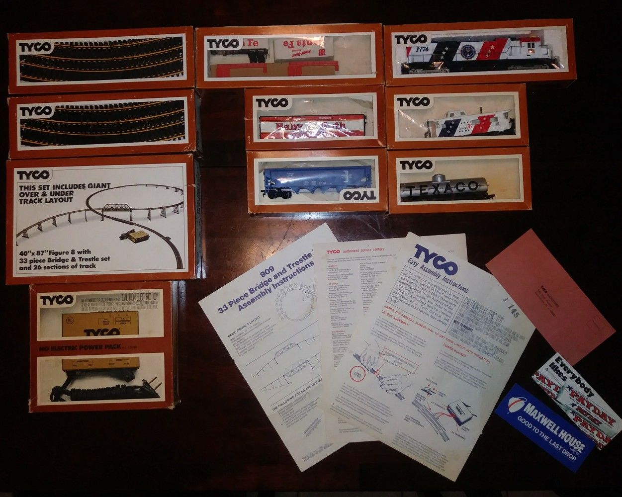 Vintage Tyco Spirit of 76 HO Train Set