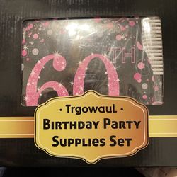 60 Th Birthday Party Supplies Set 