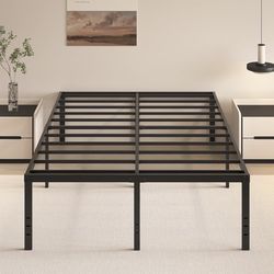 16” 18, or 20” CALIFORNIA KING BLACK METAL BED FRAMES👇CROSSROADS 👇