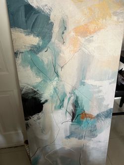 Abstract Wall Art Canvas (48”L x 24”W)