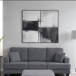 New Corduroy Sofa w USB A-C Charging Port! Includes Free Delivery 🚚!