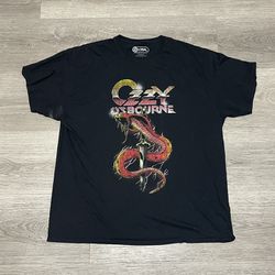 Ozzy Osbourne Snake Black Shirt 