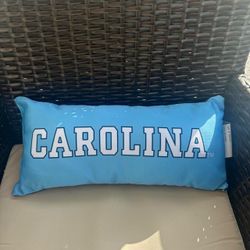 North Carolina 2 Sided Bolster Travel Pillow, 16" x 6", Made in the US
