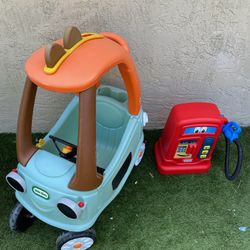 Toddler Ride On Push Car & Gas Station (makes Noises) - Local Delivery for a Fee - See My Other Items 😃