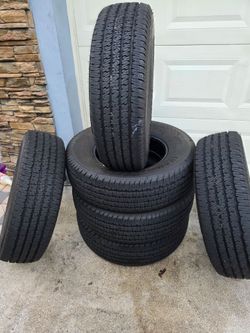 Driven Once LT 245/75R17 Firestone Transforce HT tires