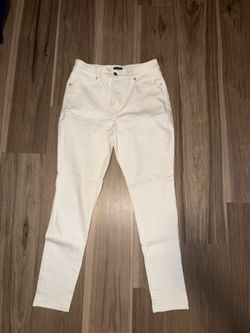 Express Women's White Skinny High Rise Jeans