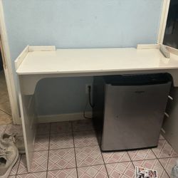 Legare Convertible Craft Desk in white. 