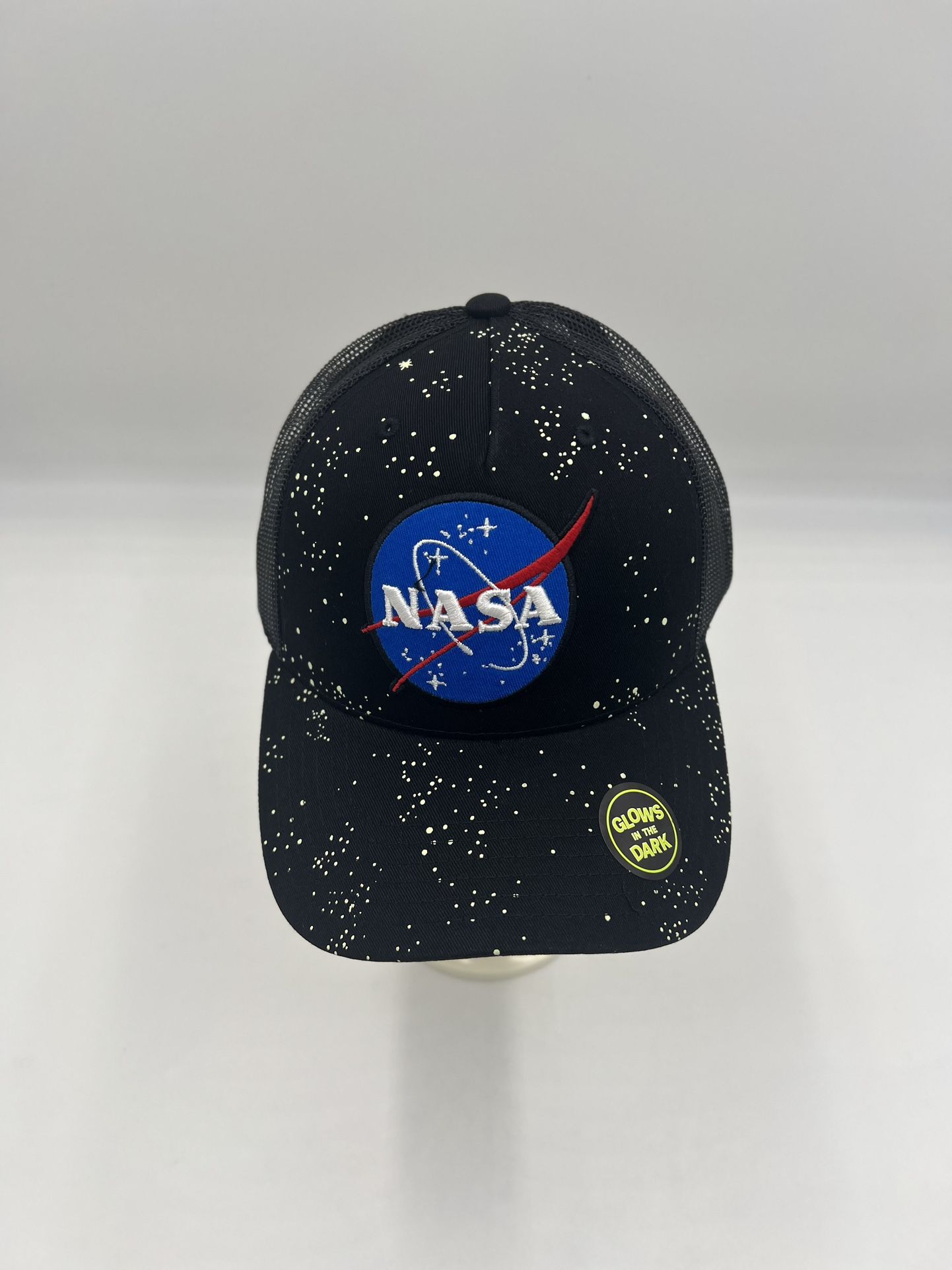 NEW Nasa Glows in The Dark Logo Hat Cap Unisex Snapback Black Color