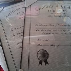 2 Certificate Frames 