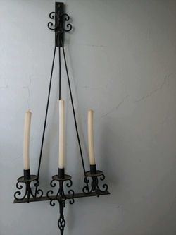 Cast Iron candle holder wall mounted