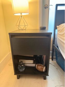 Black nightstand