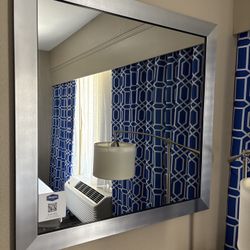 Silver Frame mirror 