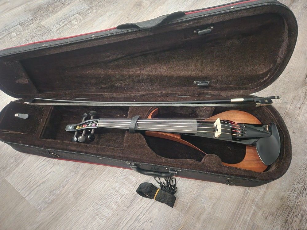 5 String Electric Violin With Case And Bow