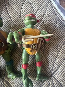 TMNT Raphael Action Figure with brothers