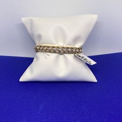 14KT Gold Pearl Bangle Bracelet 