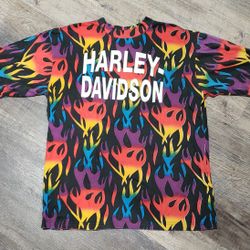 Harley Davidson Rainbow Shirt Size 2X/3X