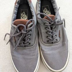 Vans Leathers tongue grey skater shoes  Men's 6.5