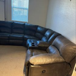 💫Brand New 💫 Tambo Canyon Brown | 2 Pc Reclining Sectiona l  | Reclining Lovesea t 