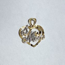 14K Gold “#1 Mom” Charm