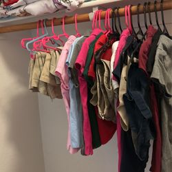 Kids Girls  School Uniforms Bundle Skirts And Shirts Like New 