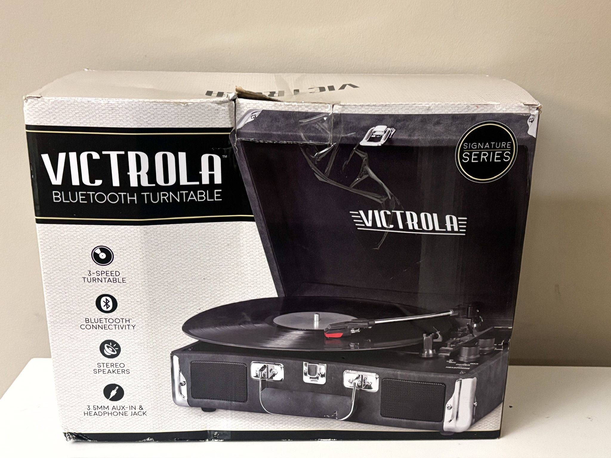Victrola Signature Series Bluetooth 3-Speed Turntable Vintage Record Player